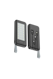 Qpen PB48 10.000 mAh 10W Led Işıklı 3in1 Dahili Kablolu Powerbank - 1