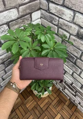 Guard Bordo Mat Fermuarlı ve Deri Patlı El Portföyü - GRD2403XW22283 thumbnail 1