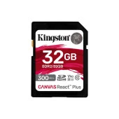 Kingston SDR2-32GB Canvas React Plus SDHC UHS-II 300R-260W U3 V90 for Full HD-4K-8K Hafıza Kartı - 1