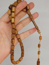 Akasya Ağacı 33lük Tesbih 8*12mm Kapsül Kesim Usta İşçilikli (49132) - 1