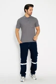 Orange Safety Koyu Gri Kısa Kol Polo Yaka T-Shirt - 7