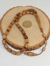 Ceviz Ağacı 33lük Tesbih 8*12mm Kapsül Kesim Usta İşçilikli (49138) thumbnail 2