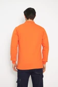 Orange Safety Turuncu Polo Yaka Uzun Kol Sweat T-Shirt Kışlık thumbnail 6