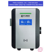 PWR11 BUSINESS-EVC-7.4 kW WALLBOX - 5 MT KABLO ÇIKIŞLI ELEKTRİKLİ ARAÇ ŞARJ CİHAZI - 3