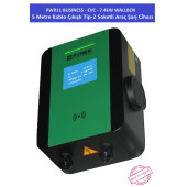 PWR11 BUSINESS-EVC-7.4 kW WALLBOX - 5 MT KABLO ÇIKIŞLI ELEKTRİKLİ ARAÇ ŞARJ CİHAZI - 11
