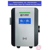 PWR33 BUSINESS -EVC-22 kW WALLBOX - 5 MT KABLO ÇIKIŞLI ELEKTRİKLİ ARAÇ ŞARJ CİHAZI - 1
