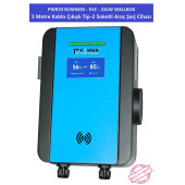 PWR33 BUSINESS -EVC-22 kW WALLBOX - 5 MT KABLO ÇIKIŞLI ELEKTRİKLİ ARAÇ ŞARJ CİHAZI - 3