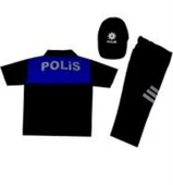 Uğur Böceği Çocuk Polo Yaka Kısa Kol Polis Takımı Toplum Mavi thumbnail 4