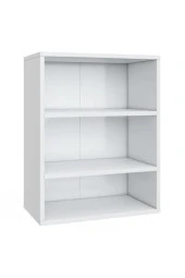 Kobiç 2 Kapaklı Çok Amaçlı Tek Raflı Banyo Ve Mutfak Dolabı 50X30X70 Cm (Beyaz) thumbnail 3