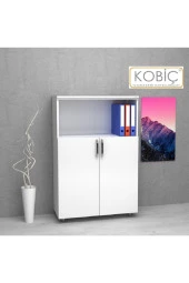 Kobiç Dosya Dolabı Yarım Kapak 80X35X115 Cm (Beyaz) - 1