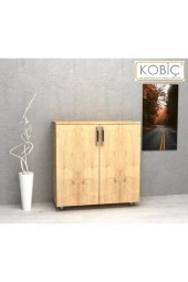Kobiç Dosya Dolabı Tam Kapak 80X35X80 Cm (Meşe) - 1