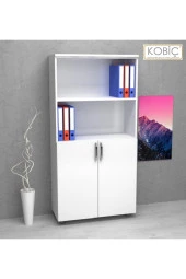 Kobiç Dosya Dolabı Yarım Kapak 80X35X150 Cm (Beyaz) - 1