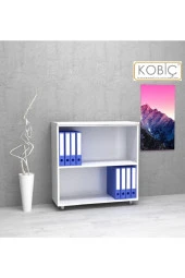 Kobiç Dosya Dolabı Açık Raflı 80X35X80 Cm (Beyaz) - 1