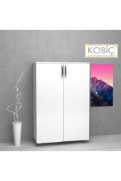 Kobiç Dosya Dolabı Tam Kapak 80X35X115 Cm (Beyaz) - 1