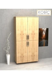 Kobiç Dosya Dolabı Tam Kapak 80X35X150 Cm (Meşe) - 1