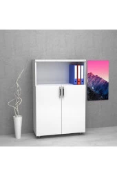 Kobiç Dosya Dolabı Yarım Kapak 80X35X115 Cm (Beyaz) - 2