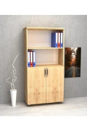 Kobiç Dosya Dolabı Yarım Kapak 80X35X150 Cm (Meşe) - 1