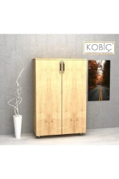 Kobiç Dosya Dolabı Tam Kapak 80X35X115 Cm (Meşe) - 1
