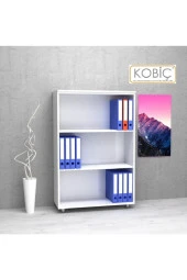 Kobiç Dosya Dolabı Açık Raflı 80X35X115 Cm (Beyaz) - 1