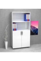 Kobiç Dosya Dolabı Yarım Kapak 80X35X150 Cm (Beyaz) - 2
