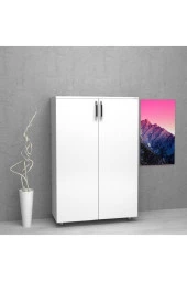 Kobiç Dosya Dolabı Tam Kapak 80X35X115 Cm (Beyaz) - 2
