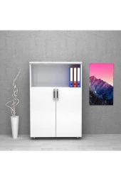 Kobiç Dosya Dolabı Yarım Kapak 80X35X115 Cm (Beyaz) - 3