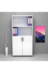 Kobiç Dosya Dolabı Yarım Kapak 80X35X150 Cm (Beyaz) - 3