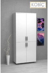 Kobiç Dosya Dolabı Tam Kapak 80X35X185 Cm (Beyaz) - 1