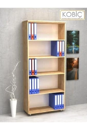 Kobiç Dosya Dolabı Açık Raflı 70X35X185 Cm (Meşe) - 1