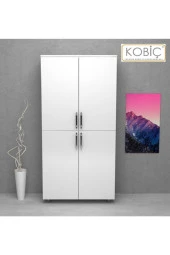 Kobiç Dosya Dolabı Tam Kapak 80X35X150 Cm (Beyaz) - 3