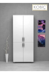 Kobiç Dosya Dolabı Tam Kapak 80X35X185 Cm (Beyaz) - 2
