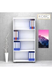 Kobiç Dosya Dolabı Açık Raflı 80X35X150 Cm (Beyaz) - 3