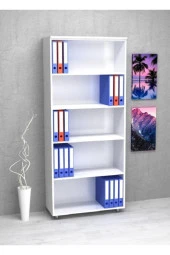 Kobiç Dosya Dolabı Açık Raflı 70X35X185 Cm (Beyaz) - 2