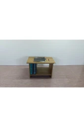 Kobiç Raflı Ofis Sehpası 60X45X45 Cm (Meşe) - 2