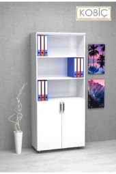 Kobiç Dosya Dolabı Yarım Kapak 70X35X185 Cm (Beyaz) - 2