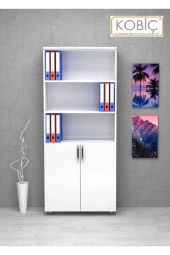 Kobiç Dosya Dolabı Yarım Kapak 70X35X185 Cm (Beyaz) - 4
