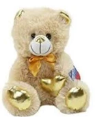 Halley 62500 30 cm Parlak Kalpli Ayı Peluş Oyuncak - 1