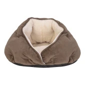 Pet Comfort Paris  Kedi ve Köpek Yatağı Kahverengi 50cm thumbnail 1