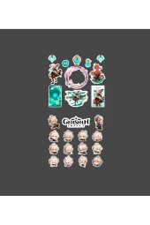 Genshin - Kazuha 2 Adet Sticker Set Parlak Kağıt - 3