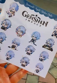 Genshin - Ayato 2'li Sticker Seti Parlak Kağıt - 8