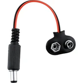 2 Adet - Arduino Uyumlu Jaklı 9V Pil Bağlantı Kablosu 9 Volt Pil thumbnail 2