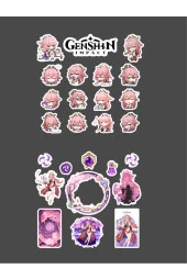 Genshin - Miko 2 Adet Sticker Set Parlak Kağıt - 2