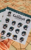 Genshin-venti 2 Adet Sticker Set Parlak Kağıt thumbnail 7