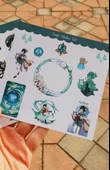 Genshin-venti 2 Adet Sticker Set Parlak Kağıt thumbnail 6