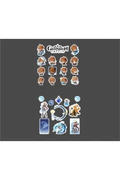 Genshin - Tartaglia 2 Adet Sticker Set Parlak Kağıt - 3