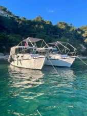 Katlanabilir 2 Kolu Tekne ve Bot Tentesi ( Gri En : 130 cm ) - 1