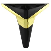 Mobilya Kanepe Sehpa TV Ünitesi Koltuk Ayağı Baza Ayakları Siyah Altın 14 cm thumbnail 6