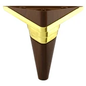 Mobilya Kanepe Çekyat Sehpa TV Ünitesi Koltuk Ayağı Baza Ayakları Yeni Ceviz Altın 14 cm thumbnail 7