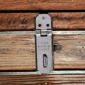 Lüks Sandık Kutu Askısı 25 Lik Menteşeli Kilit Tosba Kilit Asma Kilit Aparatı Krom Renk thumbnail 4