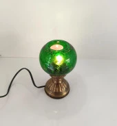 Gece Lambası Mumluk Cam Masa Lambası Ev Dekor Mum - 1